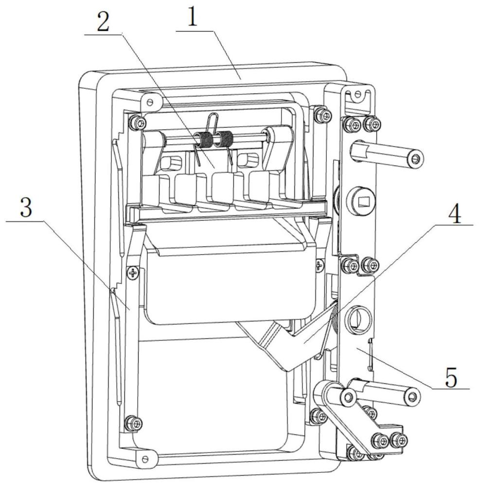 高鐵司機(jī)室側(cè)門(mén)主鎖外側(cè)鎖組成的制作方法