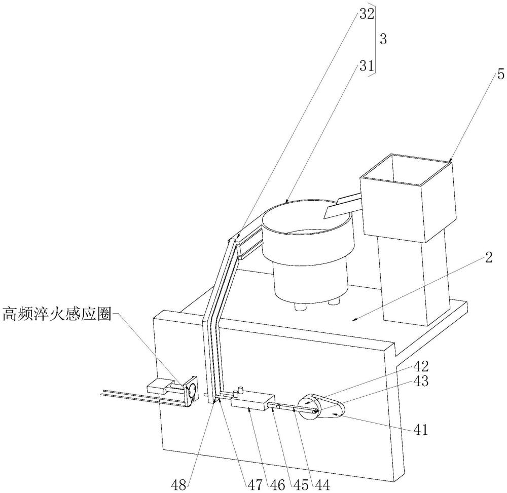 一種鉚釘淬火送料結(jié)構(gòu)的制作方法