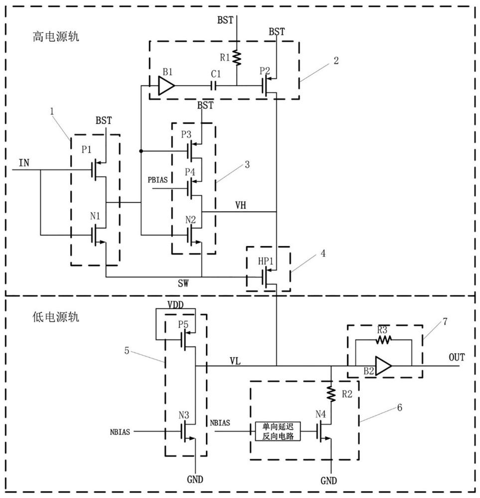 一種用于開關(guān)變換器的電平位移電路的制作方法