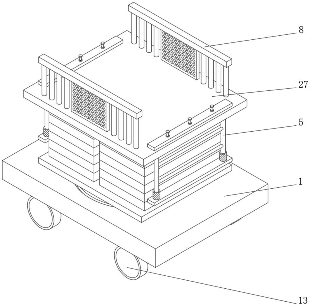 一種機(jī)械結(jié)構(gòu)穩(wěn)定的電力安全工作平臺的制作方法