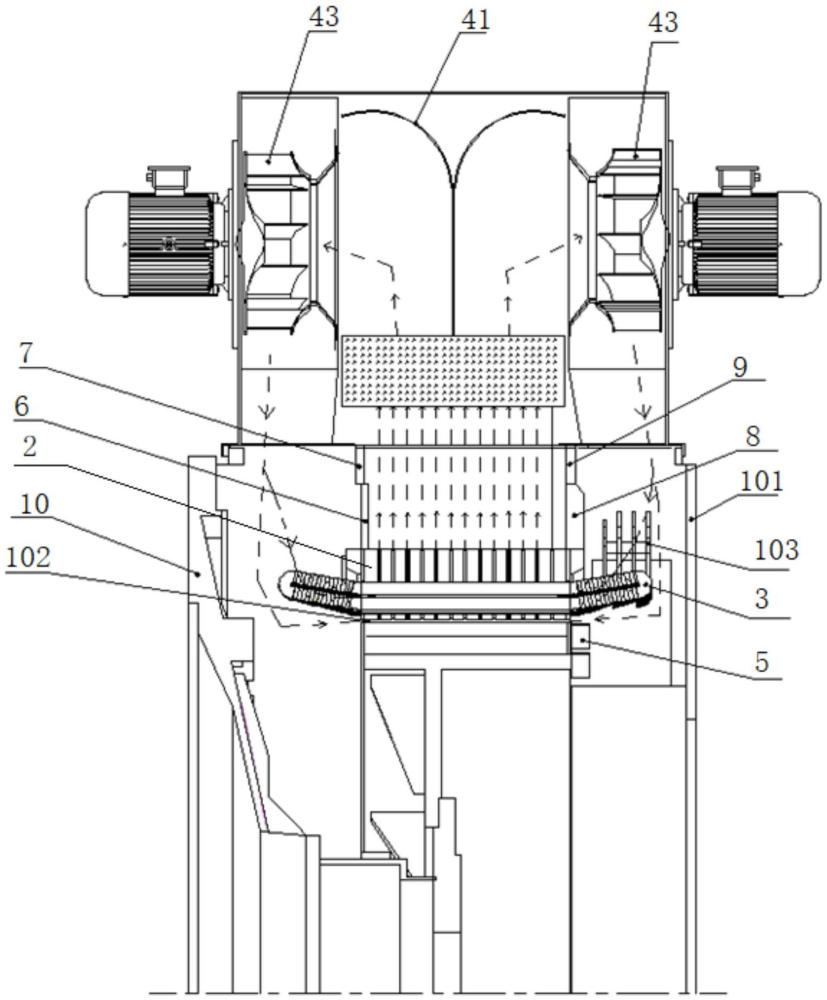 一種大功率海上半直驅(qū)永磁風(fēng)力發(fā)電機(jī)冷卻系統(tǒng)的制作方法