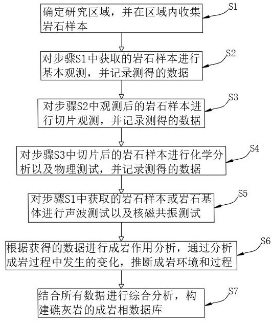 一種基于聲學(xué)和核磁共振參數(shù)的礁灰?guī)r成巖相識(shí)別方法