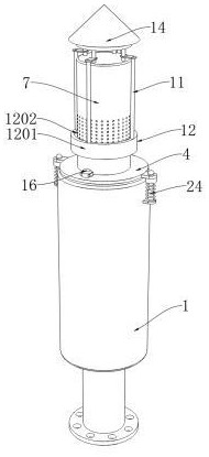 一種具有防塵防水保護(hù)結(jié)構(gòu)的柴油機(jī)消音器的制作方法