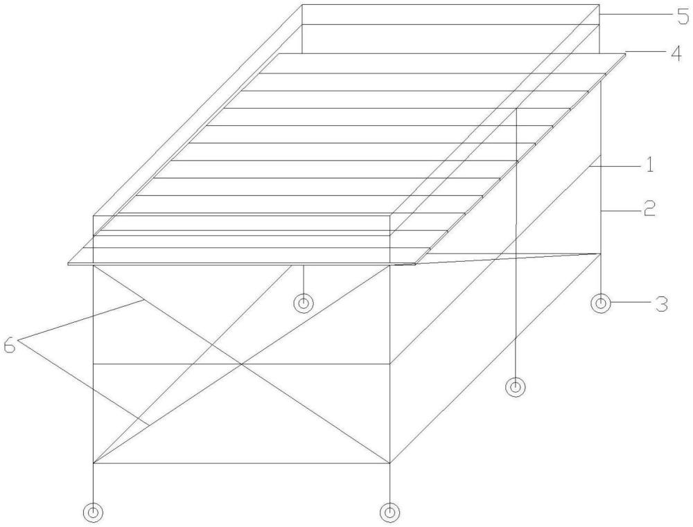 一種適用于房建大跨度高層高吊頂施工的作業(yè)平臺的制作方法