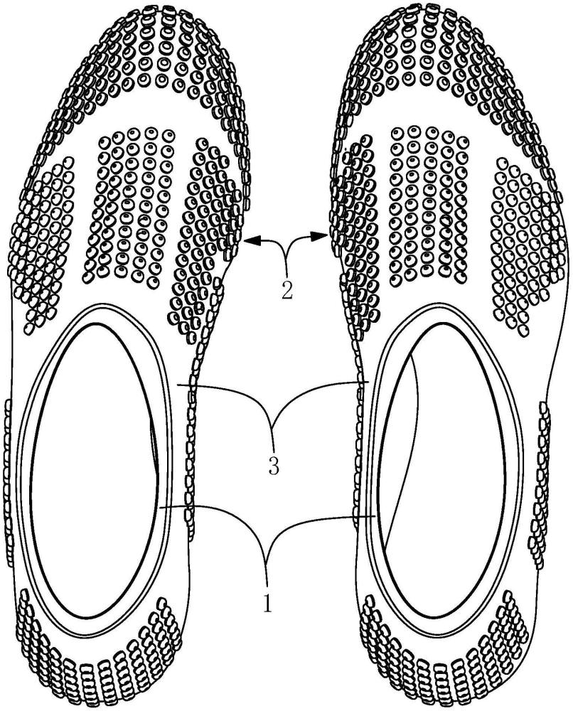 一種分區(qū)域測量力數(shù)據(jù)足球鞋