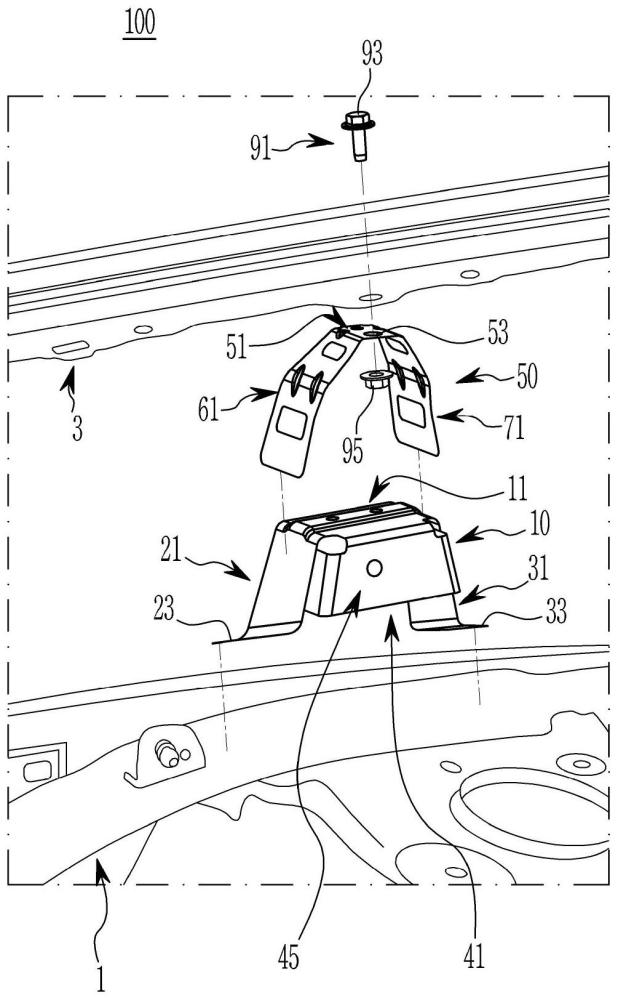 車身的翼子板面板安裝裝置的制作方法