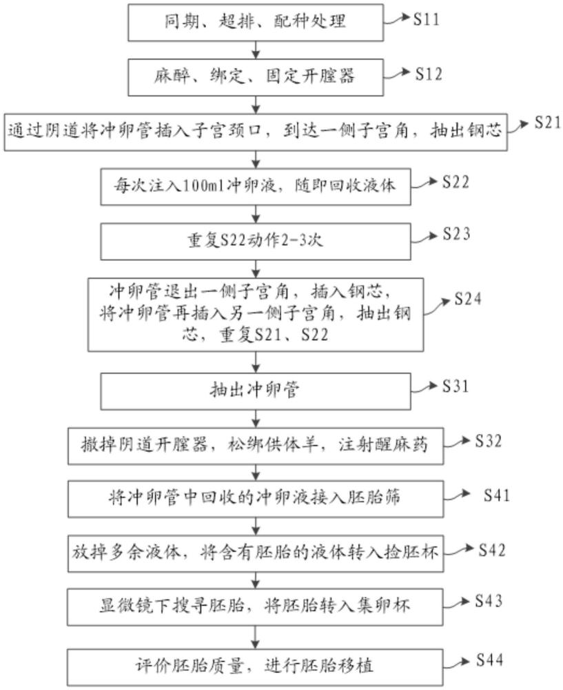 一種羊非手術采胚方法與流程