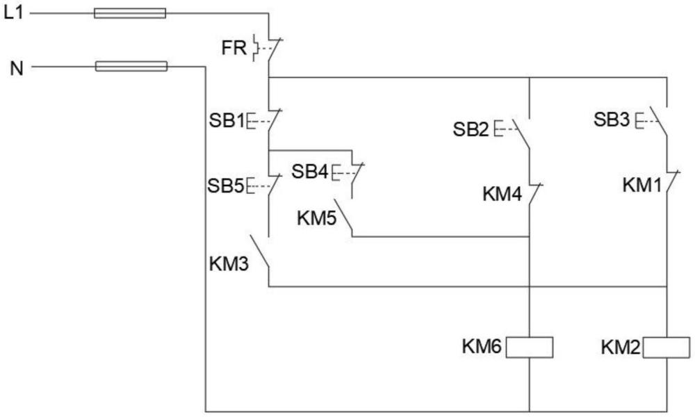 一種三項電機的互鎖和自鎖電路的制作方法