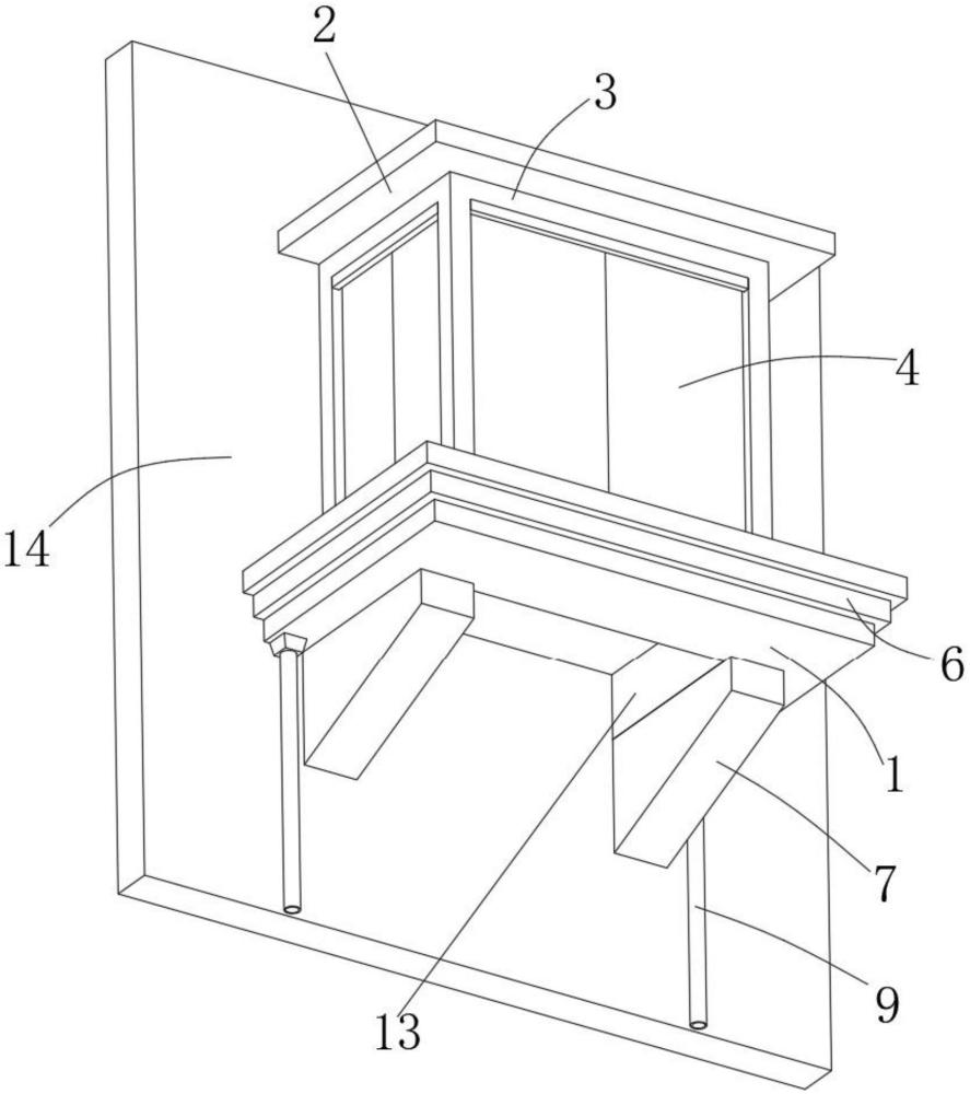 一種具有景觀綠植的凸窗結(jié)構(gòu)及其建筑的制作方法