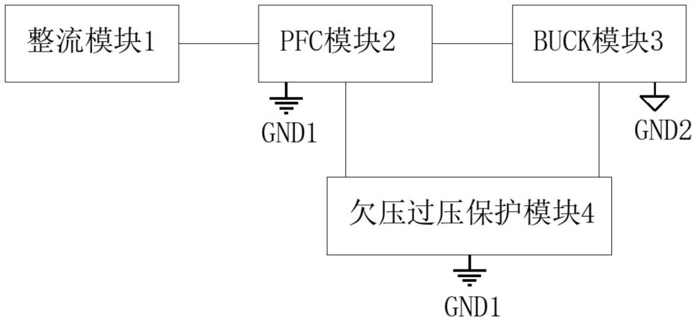 一種細長型開關電源的電路結構的制作方法