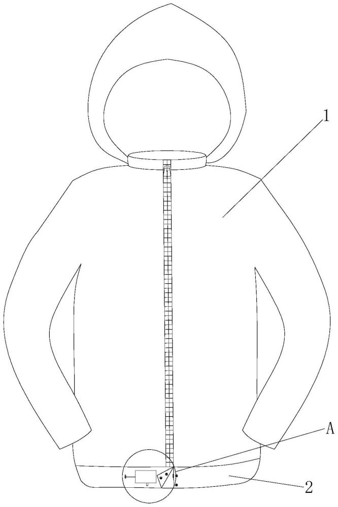 一種下擺可調(diào)節(jié)防寒服的制作方法