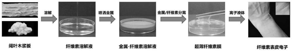 一種低阻抗黏附超薄纖維素膜及其制備方法與應(yīng)用