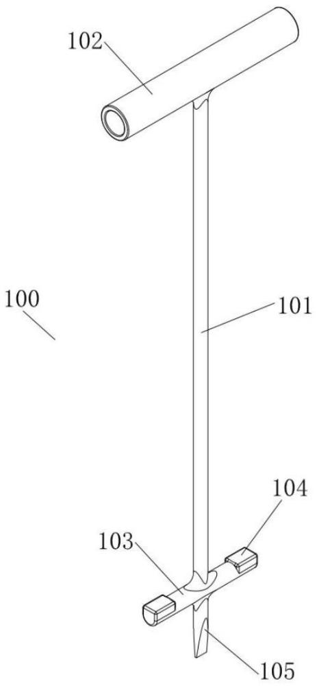 一種通信工程光電纜敷設(shè)槽道蓋板輔助掀揭工具的制作方法