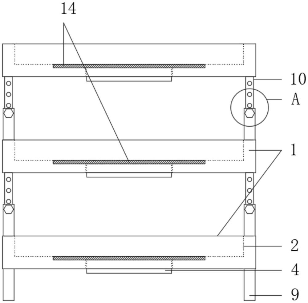 一種輪胎模具加工用存料架的制作方法