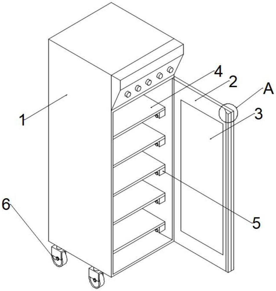 一種具有輔助限位結(jié)構(gòu)的醒發(fā)箱的制作方法