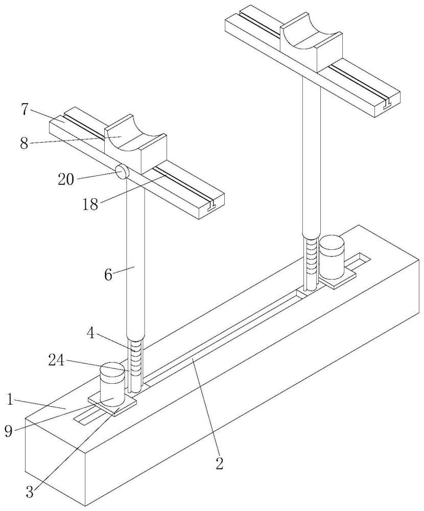 一種擠出機(jī)閘閥筒體安裝用支撐結(jié)構(gòu)的制作方法