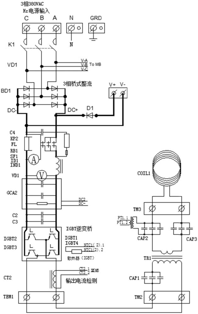 一種具有直流備用輸入的晶體生長感應(yīng)加熱電源的制作方法