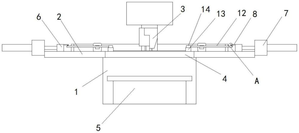 一種汽車座椅護(hù)面加工用縫紉機(jī)工作臺的制作方法