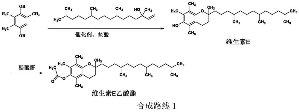 一種降低五元環(huán)雜質(zhì)含量的維生素E乙酸酯的制備方法與流程