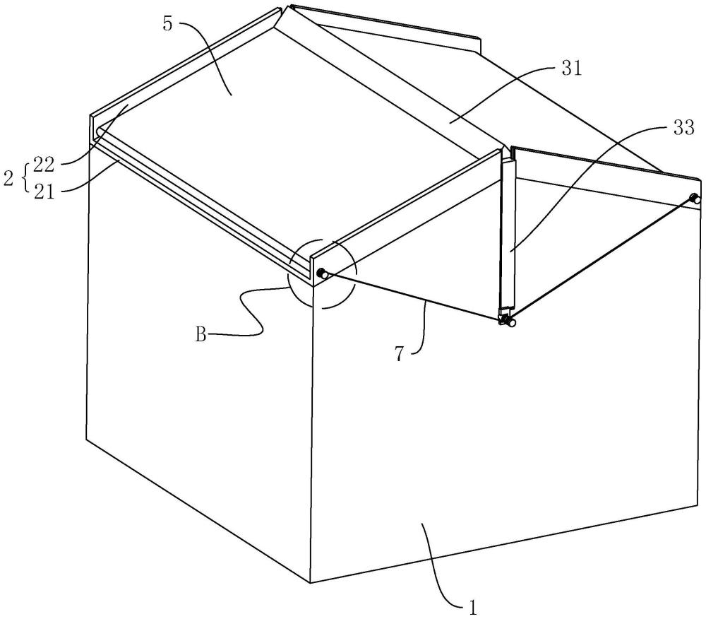 便于清理積雪的房屋建筑屋頂結(jié)構(gòu)的制作方法