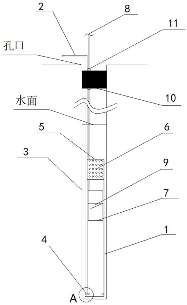 一種下向鉆孔排水裝置及方法與流程