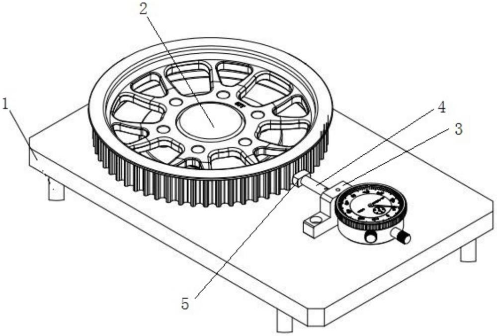 一种电动摩托车从动轮产品检具的制作方法