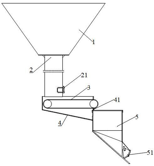 竖窑焦炭配料结构的制作方法