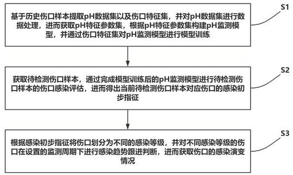 一种基于pH监测模型的伤口感染评估方法及系统