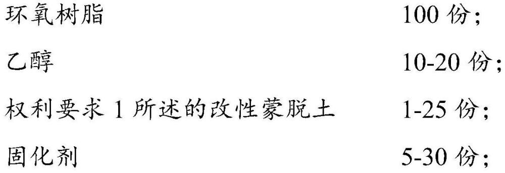 改性蒙脫土、環氧樹脂固化物、水性環氧防腐蝕涂料及其制備方法