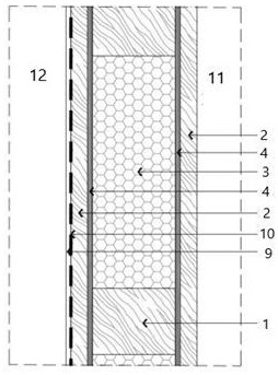 木屋双面夹芯保温零热桥围护结构的制作方法