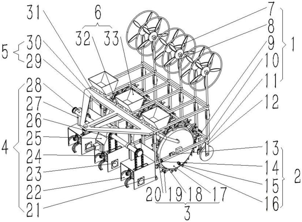 一種基于套播條件下的窄行距高架玉米播種裝置