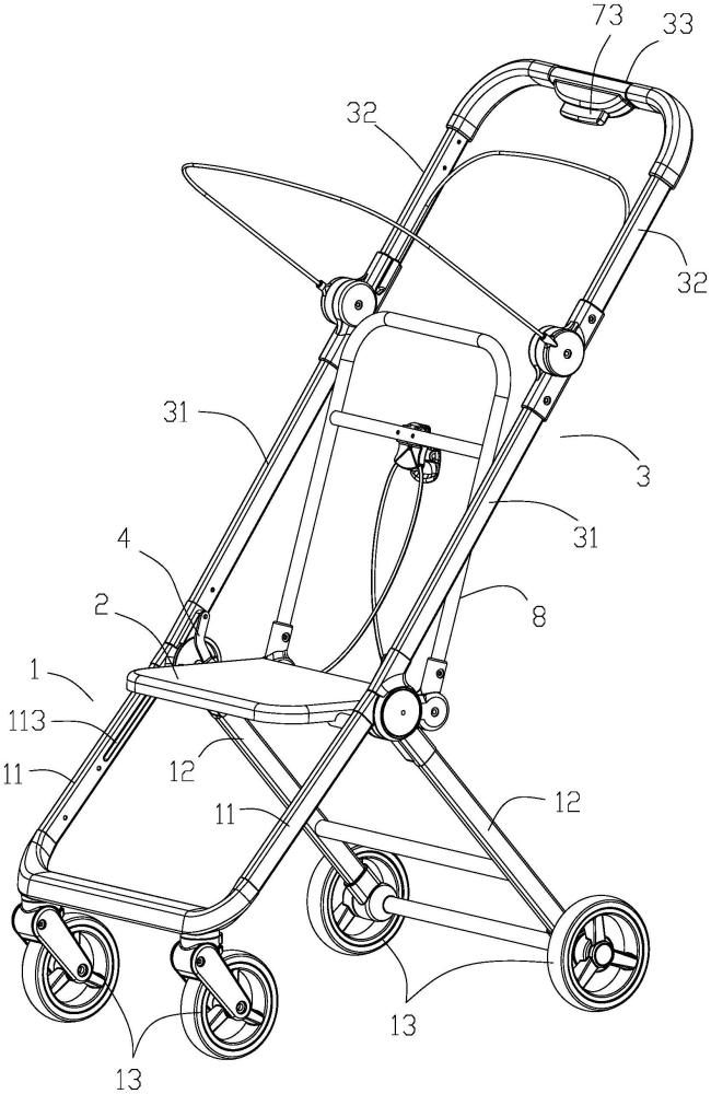 一種兒童推車骨架的制作方法