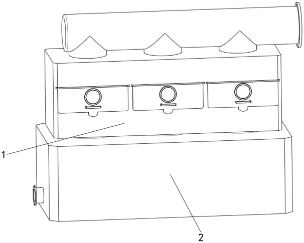 一種有機廢氣吸附過濾處理系統的制作方法