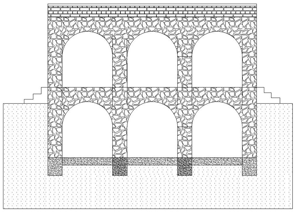 一種黃土高坡上陜北地區鵝卵石砌筑雙層窯洞施工方法與流程