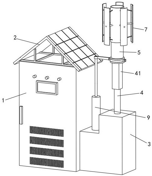 一種具有風光互補充電功能的集中充電裝置柜的制作方法