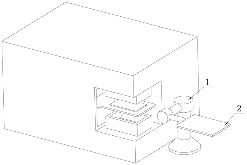 一種造型機用砂箱表面自動刮砂機器人的制作方法