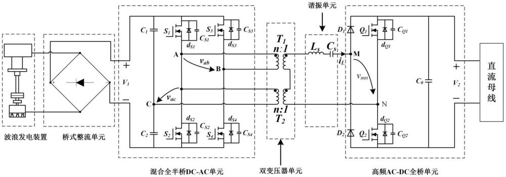 用于波浪發電的單向儲能DC-DC變換器控制系統及方法