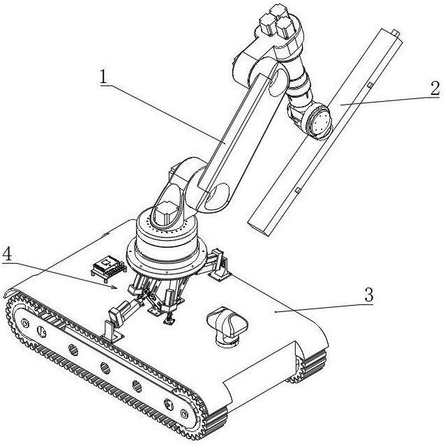 一種具有并聯(lián)緩沖機構(gòu)的光伏板清理機器人
