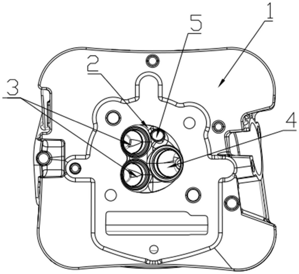 摩托車發動機三氣門氣缸頭的制作方法