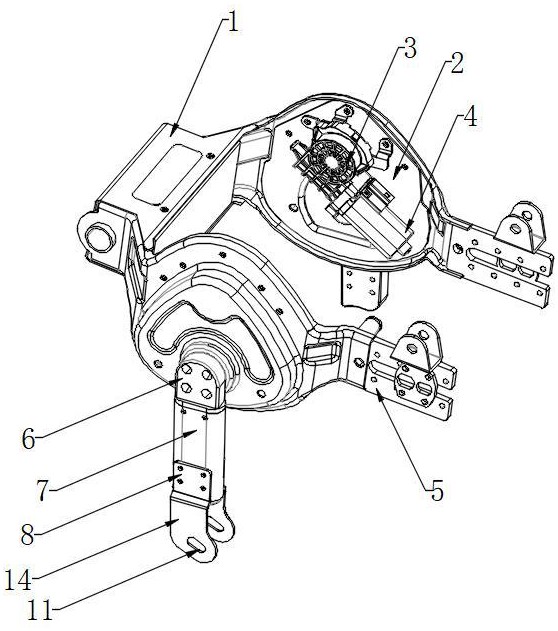 一種輔助停車的電動車平叉結構的制作方法