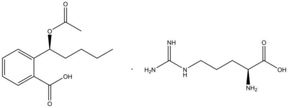 一種(S)-2-(1-乙酰氧正戊基)苯甲酸L-精氨酸鹽的晶型及其制備方法和應(yīng)用與流程