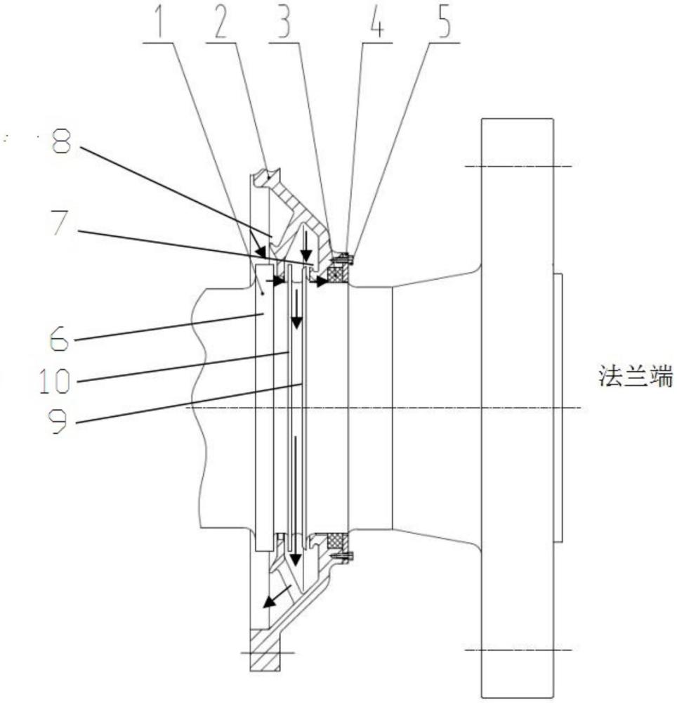 一種壓縮機(jī)機(jī)身后蓋密封結(jié)構(gòu)的制作方法