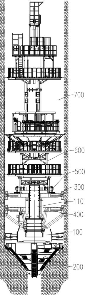 一種反扭矩裝置、擴孔式豎井掘進機及其作業方法與流程