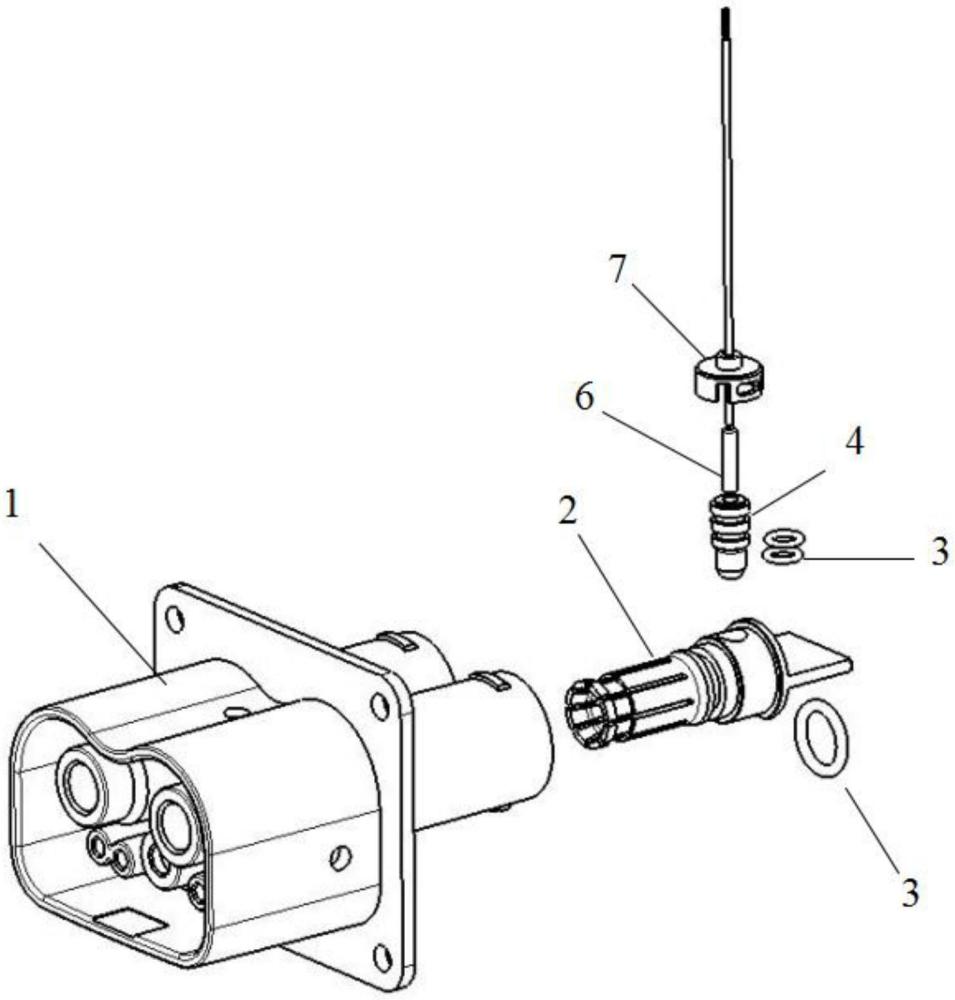 一種具有端子固定結構的新能源汽車超級充電插座的制作方法