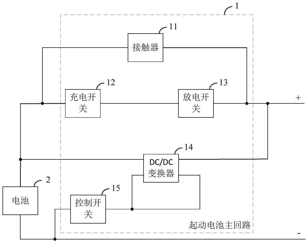 一種起動電池主回路及起動電池的制作方法