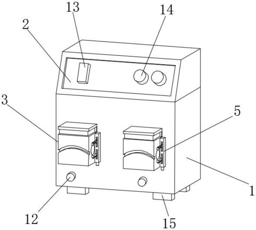 消化內鏡用一種多泵頭型蠕動泵的制作方法