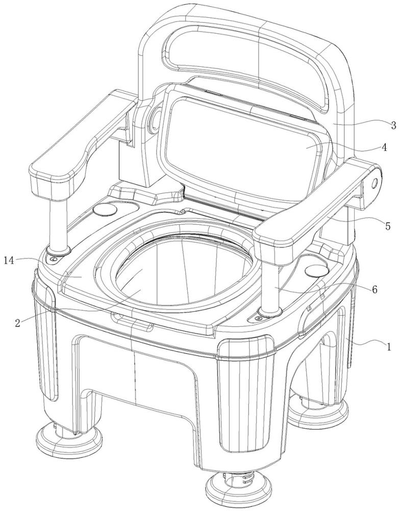 成人移動坐便器的制作方法