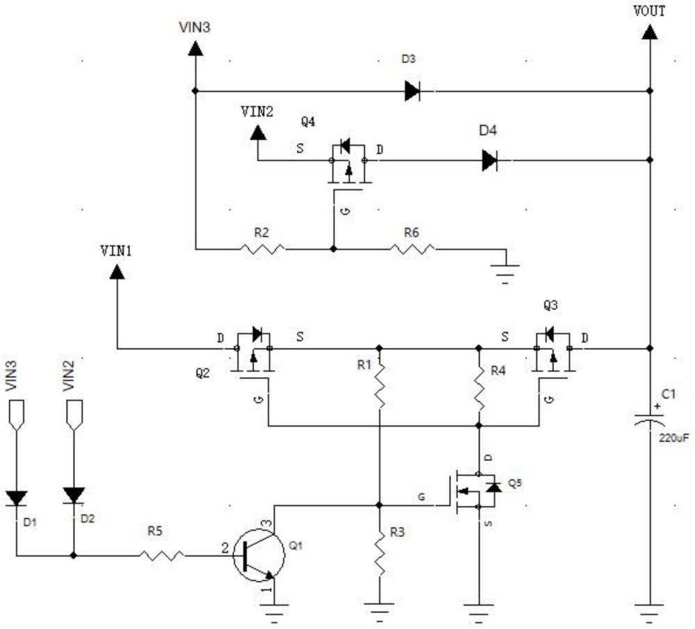 一種三電源切換電路的制作方法