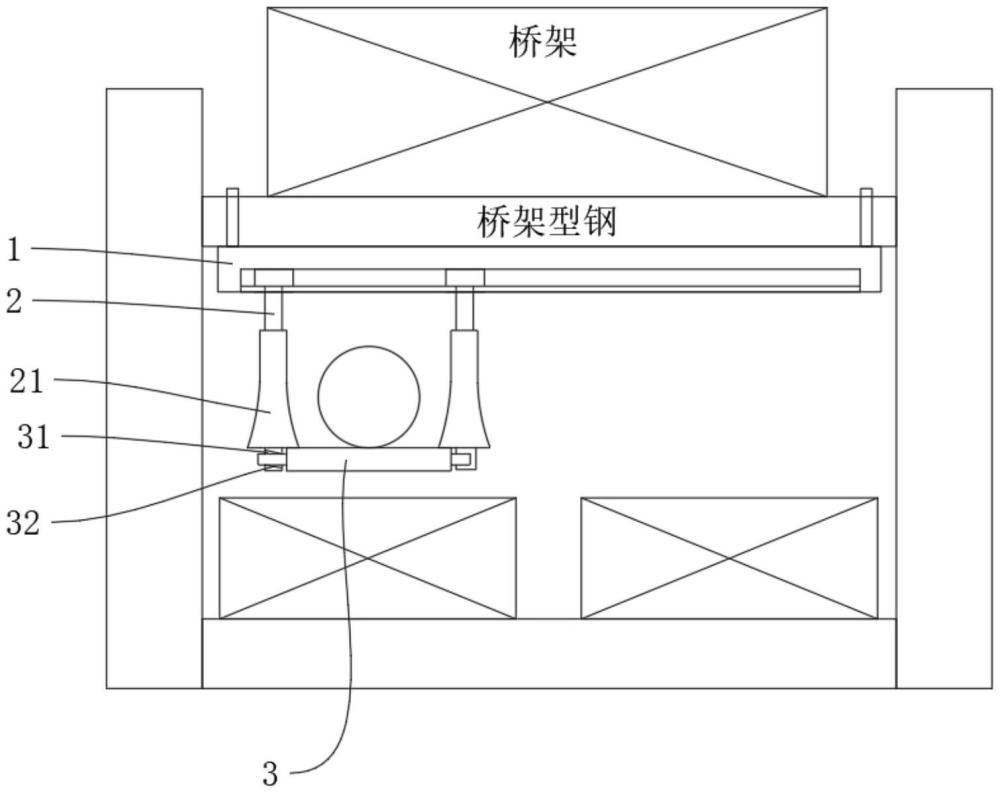 狹窄通道內(nèi)橋架用電纜施放輔助裝置的制作方法