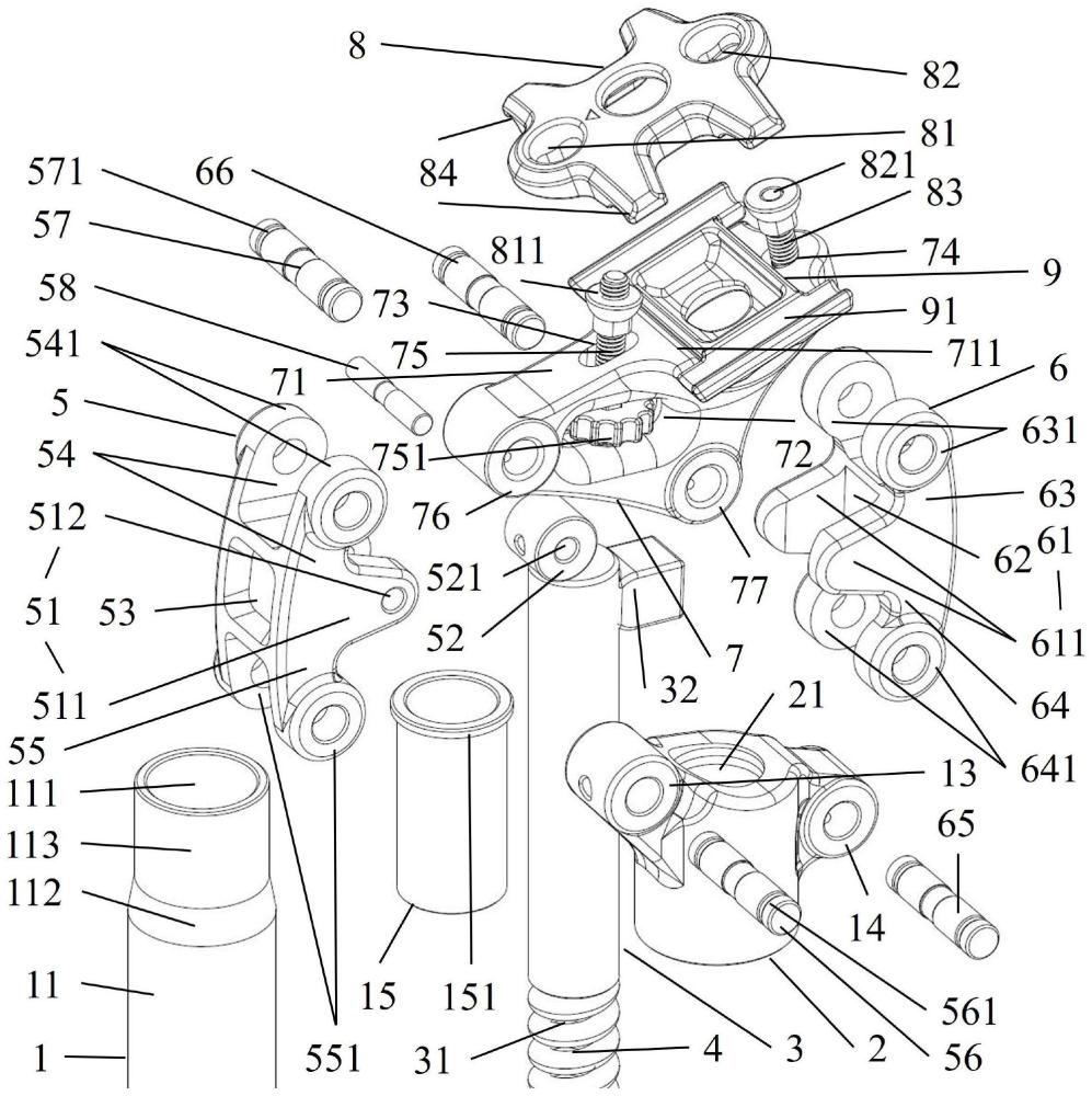 一種可俯仰調(diào)節(jié)的避震結(jié)構(gòu)及應(yīng)用其的避震車的制作方法